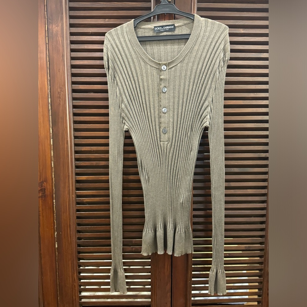 Dolce Gabbana Henley Sweater